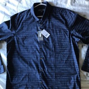 NWT Ike Behar men’s navy shirt size large